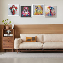 Load image into Gallery viewer, 4pcs Diamond Painting - Partial Special Shaped - Girl (40*40CM)