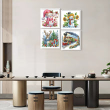 Load image into Gallery viewer, 4pcs Diamond Painting - Partial Special Shaped - Christmas (30*30CM)