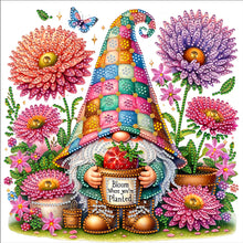 Load image into Gallery viewer, 4pcs Diamond Painting - Partial Special Shaped - Gnome (30*30CM)