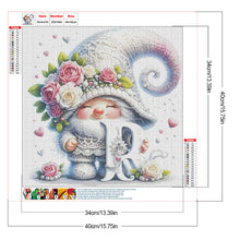 Load image into Gallery viewer, Diamond Painting - Full Round - Gnome With Flowers (40*40CM)