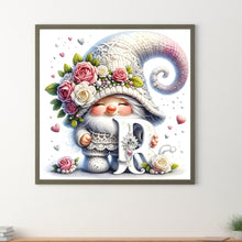 Load image into Gallery viewer, Diamond Painting - Full Round - Gnome With Flowers (40*40CM)