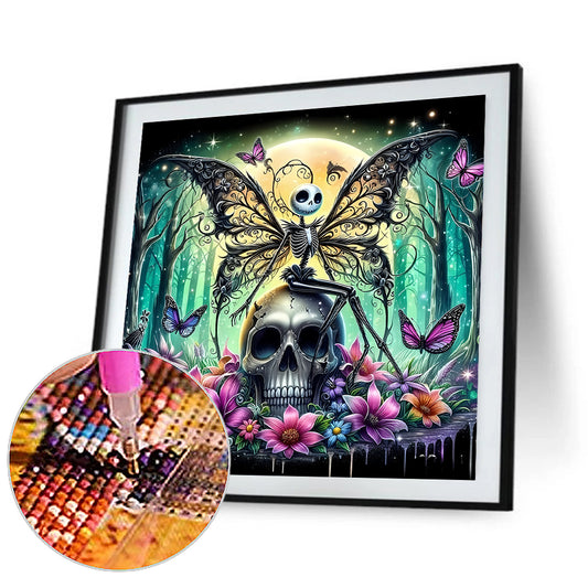 Diamond Painting - Full Round - Halloween Skeleton (40*40CM)