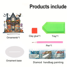 Load image into Gallery viewer, 2D Flat Print Halloween Hut DIY Table Top Diamond Painting Ornament Kits