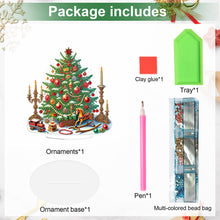 Load image into Gallery viewer, Acrylic 2D Flat Print Xmas Tree DIY Table Top Diamond Painting Ornament Kits