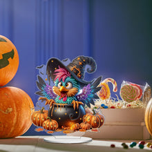 Load image into Gallery viewer, 2D Flat Pumpkin Bird DIY Diamond Painting Tabletop Ornament Kit for Home Decor