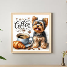 Load image into Gallery viewer, Diamond Painting - Full Round - Coffee Kitten (30*30CM)
