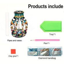 Load image into Gallery viewer, Flower Bird Diamond Painting Flower Vase Desktop Diamond Art Kits for Home Decor