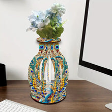 Load image into Gallery viewer, Peacock Diamond Painting Flower Vase Desktop Diamond Art Kits for Home Decor