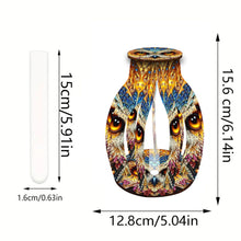 Load image into Gallery viewer, Owl Diamond Painting Flower Vase Desktop Diamond Art Kits for Home Decor