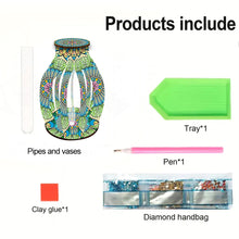 Load image into Gallery viewer, Flower Pattern Diamond Painting Flower Vase Desktop Diamond Art Kits for Home