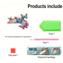 Load image into Gallery viewer, Rainbow Butterfly 2D Flat Diamond Painting Door Corner Sign DIY Door Frame Decor