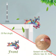 Load image into Gallery viewer, Rainbow Butterfly 2D Flat Diamond Painting Door Corner Sign DIY Door Frame Decor