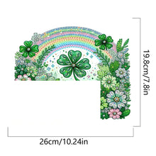 Load image into Gallery viewer, Rainbow Clover 2D Flat Diamond Painting Door Corner Sign DIY Door Frame Decor