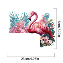 Load image into Gallery viewer, Flamingo 2D Flat Diamond Painting Door Corner Sign DIY Door Frame Decoration