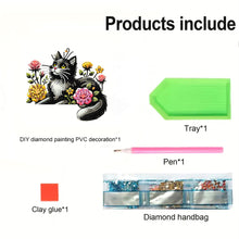 Load image into Gallery viewer, Black Cat 2D Flat Diamond Painting Door Corner Sign DIY Door Frame Decoration