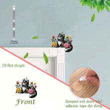 Load image into Gallery viewer, Black Cat 2D Flat Diamond Painting Door Corner Sign DIY Door Frame Decoration