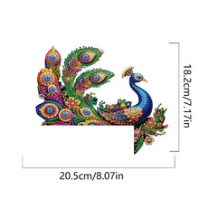 Load image into Gallery viewer, Peacock 2D Flat Diamond Painting Door Corner Sign DIY Door Frame Decoration