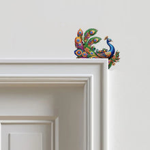 Load image into Gallery viewer, Peacock 2D Flat Diamond Painting Door Corner Sign DIY Door Frame Decoration