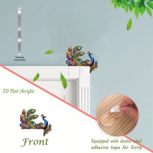 Load image into Gallery viewer, Peacock 2D Flat Diamond Painting Door Corner Sign DIY Door Frame Decoration