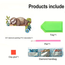 Load image into Gallery viewer, Sloth 2D Flat Diamond Painting Door Corner Sign DIY Door Frame Decoration
