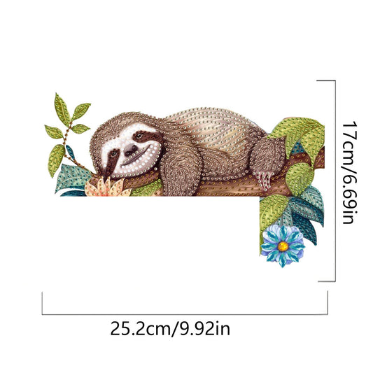 Sloth 2D Flat Diamond Painting Door Corner Sign DIY Door Frame Decoration