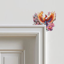 Load image into Gallery viewer, Flower Phoenix 2D Flat Diamond Painting Door Corner Sign DIY Door Frame Decor