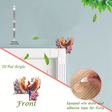 Load image into Gallery viewer, Flower Phoenix 2D Flat Diamond Painting Door Corner Sign DIY Door Frame Decor