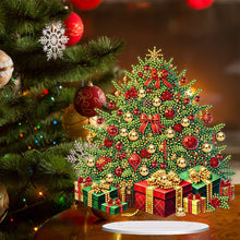 Load image into Gallery viewer, Acrylic 2D Flat Print Xmas Tree DIY Table Top Diamond Painting Ornament Kits