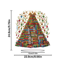 Load image into Gallery viewer, Acrylic 2D Flat Print Book Xmas Tree DIY Table Top Diamond Painting Ornament Kit