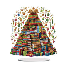 Load image into Gallery viewer, Acrylic 2D Flat Print Book Xmas Tree DIY Table Top Diamond Painting Ornament Kit