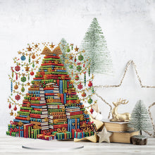 Load image into Gallery viewer, Acrylic 2D Flat Print Book Xmas Tree DIY Table Top Diamond Painting Ornament Kit