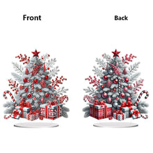 Load image into Gallery viewer, 2D Flat Print Snow Xmas Tree DIY Table Top Diamond Painting Ornament Kits