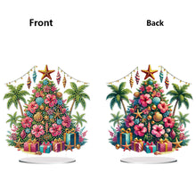 Load image into Gallery viewer, 2D Flat Print Ocean Xmas Tree DIY Table Top Diamond Painting Ornament Kits