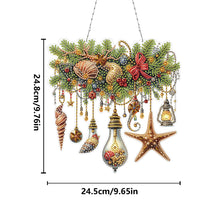 Load image into Gallery viewer, Xmas Ornaments 2D Flat DIY Diamond Art Pendant DIY Home Decor Hanging Charm