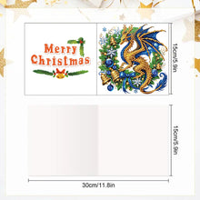 Load image into Gallery viewer, 6PCS DIY Diamond Art Greeting Cards Xmas Designs for Celebrations Gift (h035)