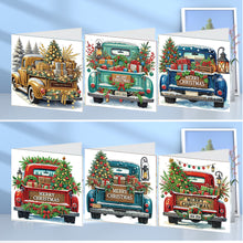 Load image into Gallery viewer, 6PCS DIY Diamond Art Greeting Cards Xmas Designs for Celebrations Gift (h037)