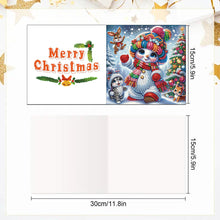 Load image into Gallery viewer, 6PCS DIY Diamond Art Greeting Cards Xmas Designs for Celebrations Gift (h038)