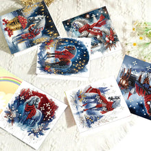 Load image into Gallery viewer, 6PCS DIY Diamond Art Greeting Cards Xmas Designs for Celebrations Gift (h039)
