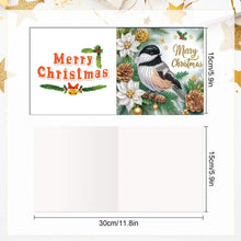 Load image into Gallery viewer, 6PCS DIY Diamond Art Greeting Cards Xmas Designs for Celebrations Gift (h040)