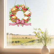 Load image into Gallery viewer, Bread Wreath Acrylic 2D Flat DIY Diamond Art Pendant Wall Door Decoration
