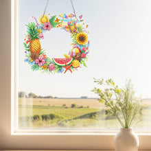Load image into Gallery viewer, Cool Wreath Acrylic 2D Flat DIY Diamond Art Pendant Wall Door Decoration