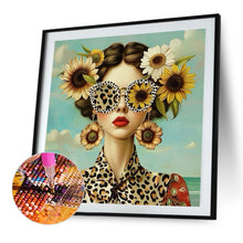 Load image into Gallery viewer, Diamond Painting - Full Square - Sunflower Girl (40*40CM)