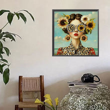 Load image into Gallery viewer, Diamond Painting - Full Square - Sunflower Girl (40*40CM)