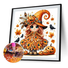 Load image into Gallery viewer, Diamond Painting - Full Square - Halloween Girl (30*30CM)