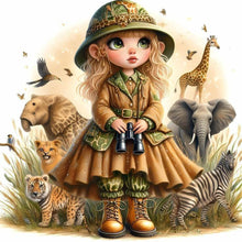 Load image into Gallery viewer, Diamond Painting - Full Square - Wild Girl (30*30CM)