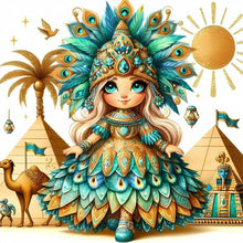 Load image into Gallery viewer, Diamond Painting - Full Square - Peacock Girl (30*30CM)