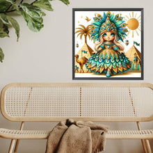 Load image into Gallery viewer, Diamond Painting - Full Square - Peacock Girl (30*30CM)