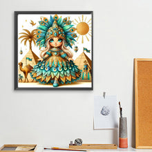 Load image into Gallery viewer, Diamond Painting - Full Square - Peacock Girl (30*30CM)