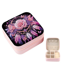 Load image into Gallery viewer, DIY Cat Diamond Painting Kit Rotatable Mirror w Diamond Painting Jewelry Box