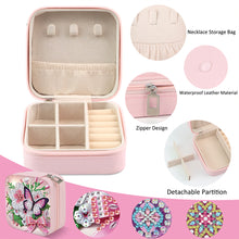Load image into Gallery viewer, DIY Butterfly Diamond Painting Kit Rotatable Mirror w Diamond Art Jewelry Box